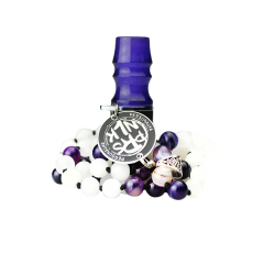 Персональний мундштук Personalka Stone з намистами з натурального каменю (Білий, Фіолетовий) Персональний мундштук Personalka Stone з намистами з натурального каменю (Білий, Фіолетовий)