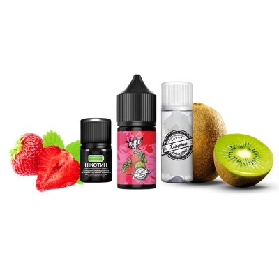Набір для самозамішування Hype Kit Strawberry Kiwi (Полуниця Ківі, 50 мг, 30 мл)