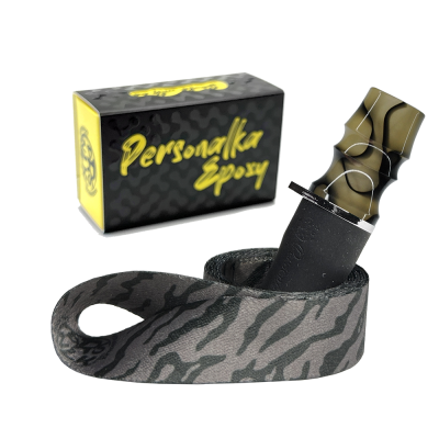 Персональный мундштук Personalka Epoxy Sakura (Перламутр с чёрным)