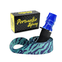 Персональний мундштук Personalka Epoxy Sakura (Синій із білим) Персональний мундштук Personalka Epoxy Sakura (Синій із білим)