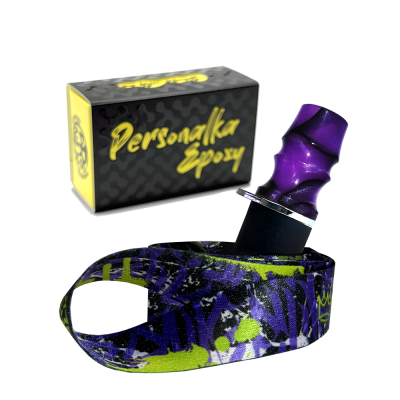 Персональный мундштук Personalka Epoxy Sakura (Фиолетовый с чёрным) Персональный мундштук Personalka Epoxy Sakura (Фиолетовый с чёрным)