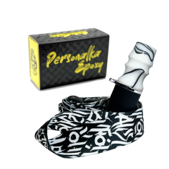 Персональний мундштук Personalka Epoxy Sakura (Білий із чорним) Персональний мундштук Personalka Epoxy Sakura (Білий із чорним)