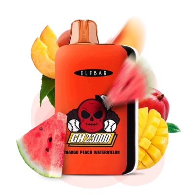 Elf Bar GH 23000 Mango Peach Watermelon (Манго Персик Кавун) Одноразовий POD Elf Bar GH 23000 Mango Peach Watermelon (Манго Персик Кавун) Одноразовий POD
