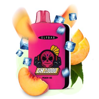 Elf Bar GH 23000 Peach Ice (Персик Лёд) Одноразовый POD