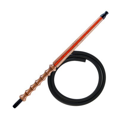 Мундштук для кальяну з дерева Karma Hookah Line Orange + шланг Soft Touch (Помаранчевий)