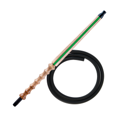 Мундштук для кальяну з дерева Karma Hookah Line Green + шланг Soft Touch (Зелений) Мундштук для кальяну з дерева Karma Hookah Line Green + шланг Soft Touch (Зелений)