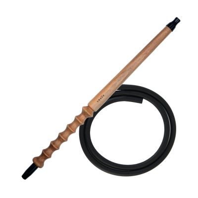 Мундштук для кальяна из дерева Karma Hookah Walnut + шланг Soft Touch (Коричневый)