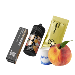Набір для самозамішування Chaser Lux Peach Yogurt (Персик Йогурт, 65 мг, 30 мл) Набір для самозамішування Chaser Lux Peach Yogurt (Персик Йогурт, 65 мг, 30 мл)