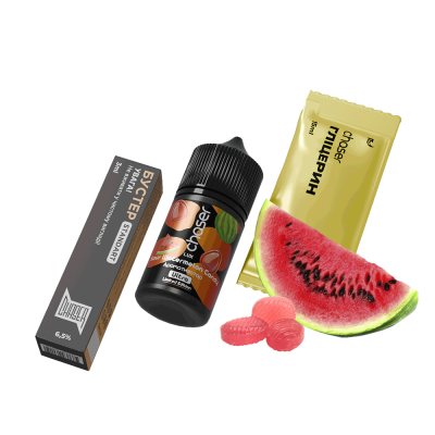 Набор для самозамеса Chaser Lux Sour Watermelon Candy (Кислая Арбузная Конфета, 65 мг, 30 мл)