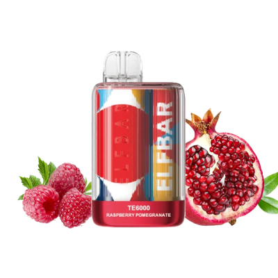 Elf Bar TE6000 Raspberry Pomegranate (Малина Гранат) Одноразовый POD