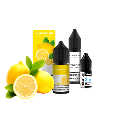 Набір для самозамішування Flavorlab PE 10000 Lemon (Лимон, 50 мг, 30 мл)