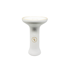 Глиняна чаша 2x2Hookah Medium White Glass (Білий)