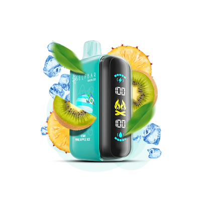 Elf Bar Raya D3 25000 Kiwi Pineapple Ice (Ківі Ананас Лід) Одноразовий POD Elf Bar Raya D3 25000 Kiwi Pineapple Ice (Ківі Ананас Лід) Одноразовий POD