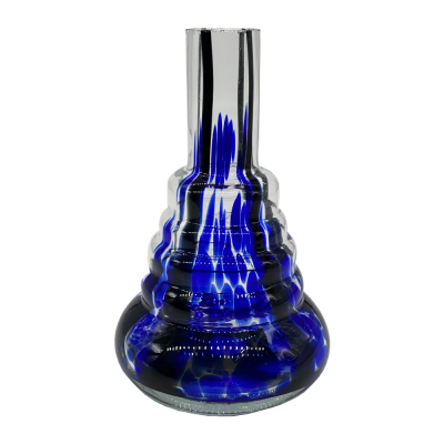 Колба для кальяну Amy Blue Mini (Синій із розлученнями, без кріплення) Колба для кальяну Amy Blue Mini (Синій із розлученнями, без кріплення)