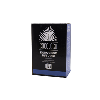 Кокосове вугілля для кальяну Cocoloco (1 кг, 72 шт, р25) Кокосове вугілля для кальяну Cocoloco (1 кг, 72 шт, р25)