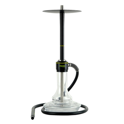 Кальян Oduman Nova Clear Glass Black Body (Чорний, повний комплект)