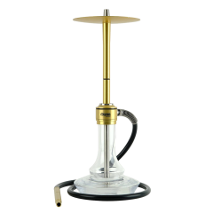 Кальян Oduman Nova Clear Glass Gold Body (Золотистий, повний комплект) Кальян Oduman Nova Clear Glass Gold Body (Золотистий, повний комплект)
