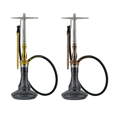 Кальян Oduman Sahra Black Glass Gold Body (Золотистий, повний комплект)