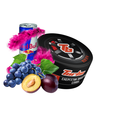 Тютюн Turbo Blue GTR (Енергетик Виноград Слива, 100 г)