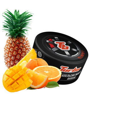 Тютюн Turbo Yellow RX7 (Апельсин Манго Ананас, 100 г)