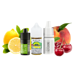 Набір для самозамішування Elfliq Cherry Lemon Peach (Вишня Лимон Персик, 50 мг, 30 мл) Набір для самозамішування Elfliq Cherry Lemon Peach (Вишня Лимон Персик, 50 мг, 30 мл)