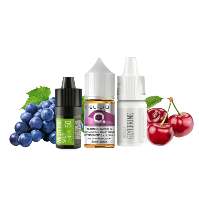 Набор для самозамеса Elfliq Grape Cherry (Виноград Вишня, 50 мг, 30 мл)