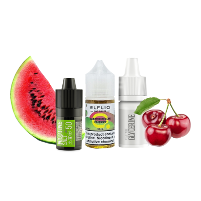 Набор для самозамеса Elfliq Watermelon Cherry (Арбуз Вишня, 50 мг, 30 мл)