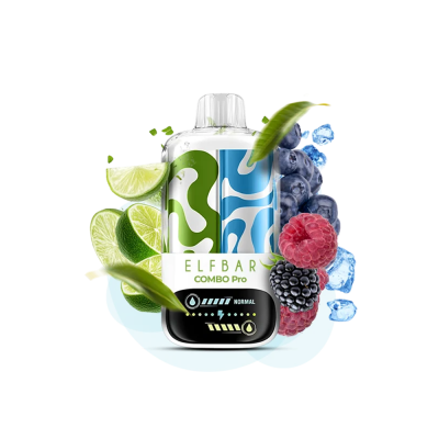 Elf Bar Combo Pro 30000 Lime & Blue Razz (Лайм та Блю Разз) Одноразовий POD Elf Bar Combo Pro 30000 Lime & Blue Razz (Лайм та Блю Разз) Одноразовий POD