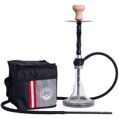 Кальян Yahya Ruddle Black (чёрный, полный комплект)