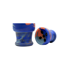 Глиняна чаша Lavart Nedra Alcedo (помаранчевий із синім)