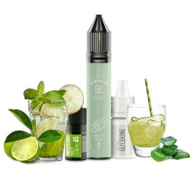 Набор для самозамеса Lucky Mojito Aloe Cucumber Lemonade (Мохито Алоэ Огурец Лимонад, 65 мг, 30 мл)