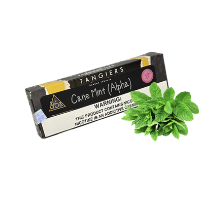 Табак Tangiers Noir Cane Mint Alpha (Кейн Минт Альфа, 100 г) Чёрная упаковка