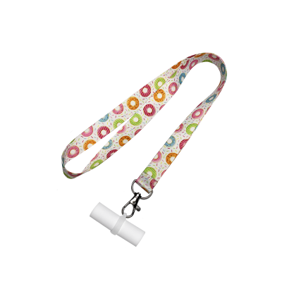 Персональный мундштук силиконовый Personalka Donuts (Бело-розовый)