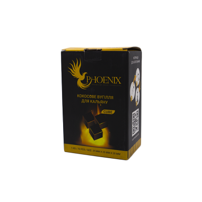 Кокосове вугілля для кальяну Phoenix (1 кг, 72 шт, р25) Кокосове вугілля для кальяну Phoenix (1 кг, 72 шт, р25)