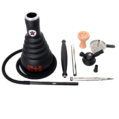 Кальян Amy 4-Stars 610d black (чорний, повний комплект) Кальян Amy 4-Stars 610d black (чорний, повний комплект)