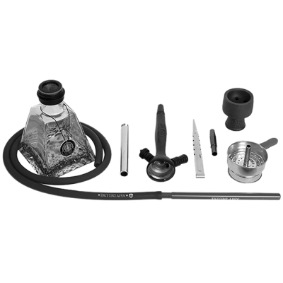 Кальян Amy Deluxe 038 Black (чёрный, полный комплект) Кальян Amy Deluxe 038 Black (чёрный, полный комплект)