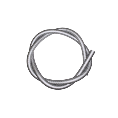 Силіконовий шланг для кальяну Carbon Silver (Металевий)