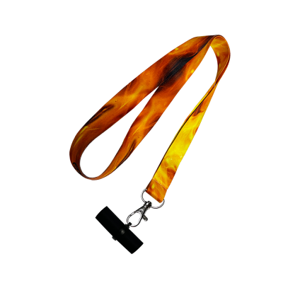 Персональний мундштук силіконовий Personalka Fire (Оранжево-чорний)