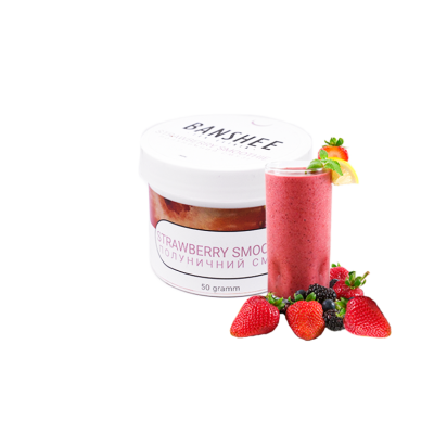 Кальянна чайна суміш Banshee Light Strawberry Smoothie (Полуничний Смузі, 50 г)