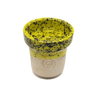 Глиняная чаша GrynBowls Accent White Yellow (Желтая) Глиняная чаша GrynBowls Accent White Yellow (Желтая)