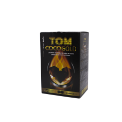 Кокосове вугілля для кальяну Tom Cococha Gold (1 кг, 72 шт, р25) Кокосове вугілля для кальяну Tom Cococha Gold (1 кг, 72 шт, р25)