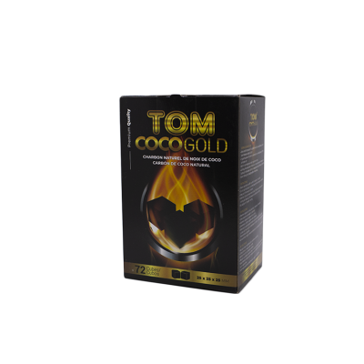 Кокосове вугілля для кальяну Tom Cococha Gold (1 кг, 72 шт, р25) Кокосове вугілля для кальяну Tom Cococha Gold (1 кг, 72 шт, р25)