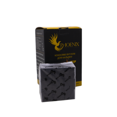 Кокосовый уголь для кальяна Phoenix (0,25 кг, 18 шт, р25, без коробки) Кокосовый уголь для кальяна Phoenix (0,25 кг, 18 шт, р25, без коробки)