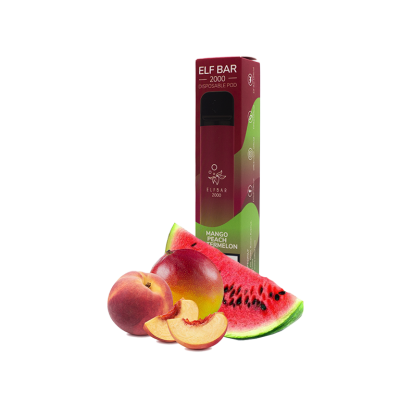Elf Bar 2000 Mango Peach Watermelon (Манго Персик Кавун) Одноразовий POD Elf Bar 2000 Mango Peach Watermelon (Манго Персик Кавун) Одноразовий POD