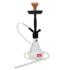 Кальян Amy 4-Stars 410 Black White (чорний з білим, повний комплект) Кальян Amy 4-Stars 410 Black White (чорний з білим, повний комплект)