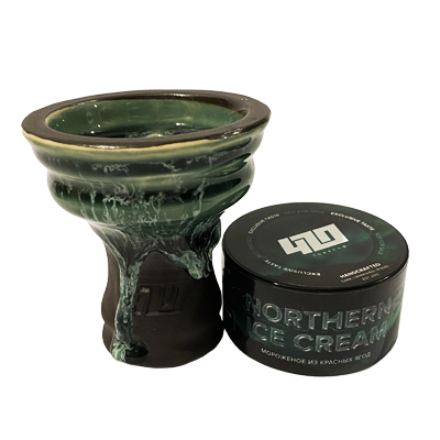 Глиняна чаша 420 (зелена) + тютюн Northern Ice Cream (25 г) Глиняна чаша 420 (зелена) + тютюн Northern Ice Cream (25 г)