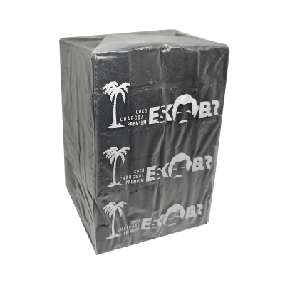 Кокосовый уголь для кальяна Eskobar (1 кг, 72 шт, р25, без коробки)