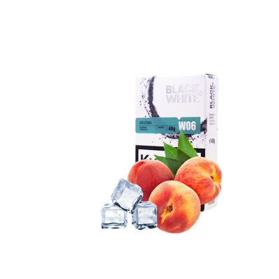 Табак Black&White W06 Arizona (персик лёд, 40 г)
