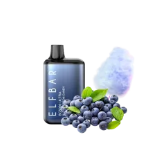 Elf Bar ULTRA BС5000 Blue Cotton Candy (Черничная Сладкая Вата) Одноразовый POD