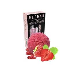 Elf Bar TE5000 Strawberry Ice Cream (Клубника Мороженое) Одноразовый POD